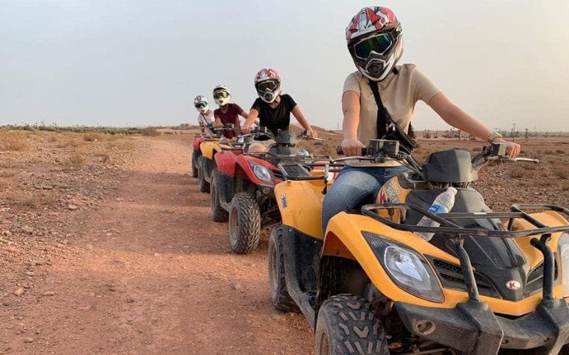 Agafay desert quad safe riding